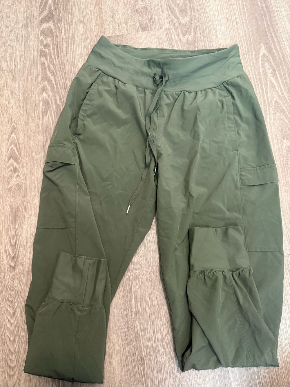Olive Green women’s Cargo Jogger Pants